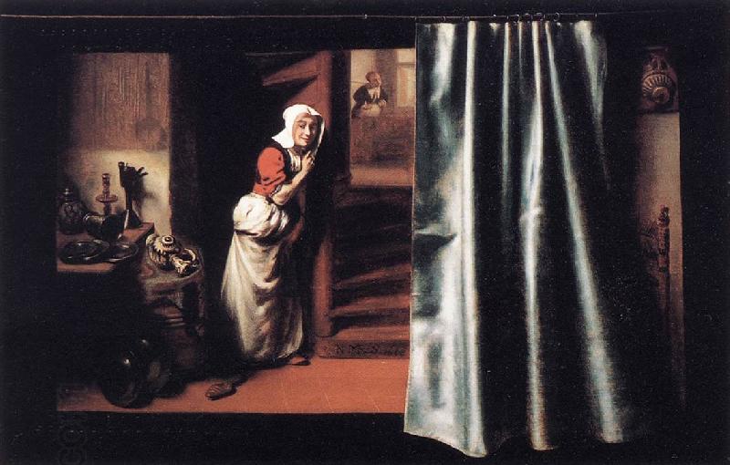 MAES, Nicolaes Eavesdropper with a Scolding Woman China oil painting art